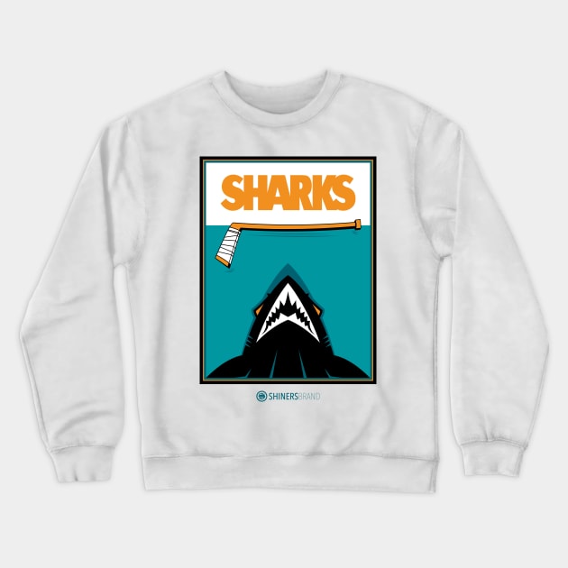 SJ Jaws Crewneck Sweatshirt by shinersbrand